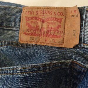 Levis 501 32/32 blue jeans